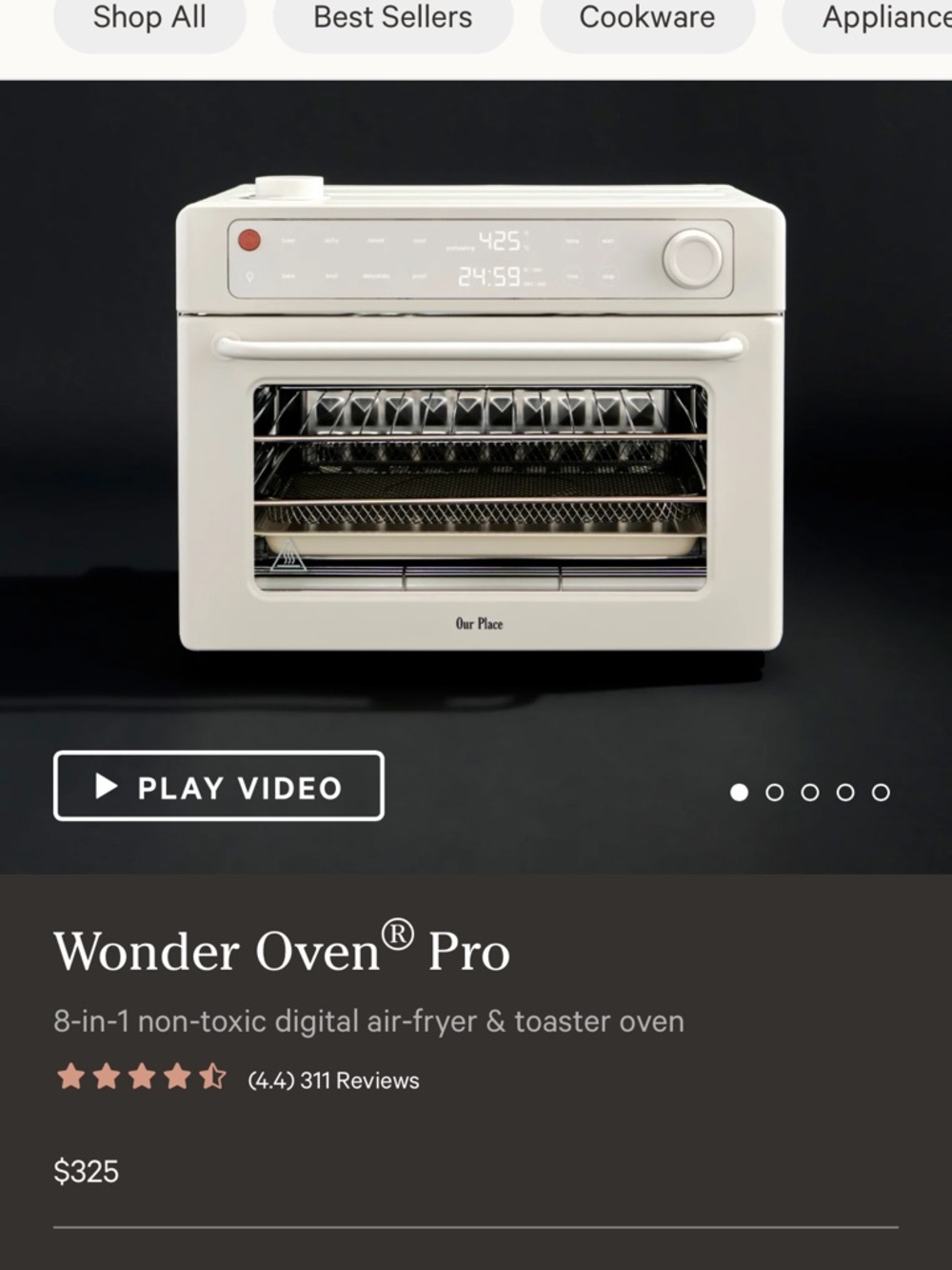 Our Place Wonder Oven Pro Box Label - Cream
